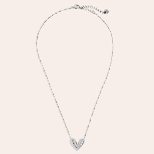 Halskette "Big Heart" silber
