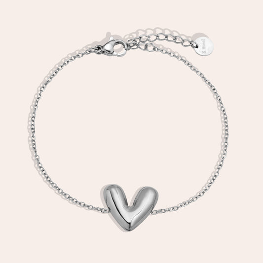Armband "Big Heart" silber